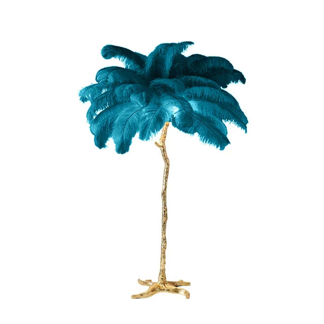 Nordic Ostrich Feather Led Floor Lamp