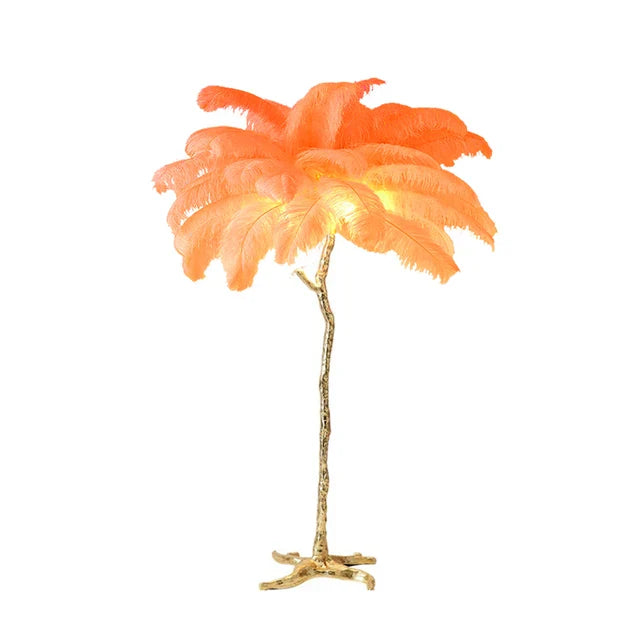 Nordic Ostrich Feather Led Floor Lamp