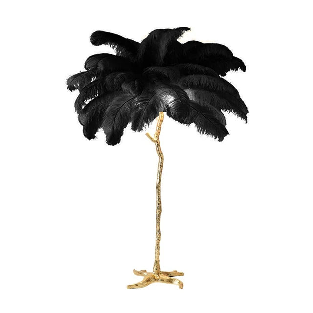 Nordic Ostrich Feather Led Floor Lamp